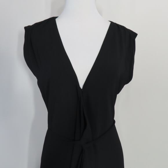 Yumi Kim Black Santorini Midi Sleeveless Ruffle Hem Dress Size S - Picture 7 of 10